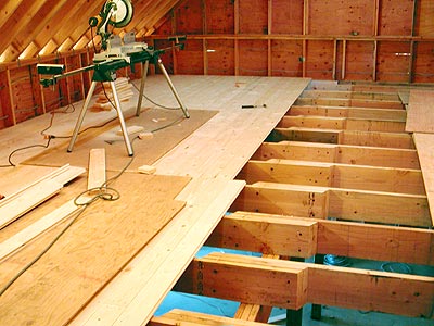 floor second barn 2x6 groove tongue boards individually structure bottom put built inside using down